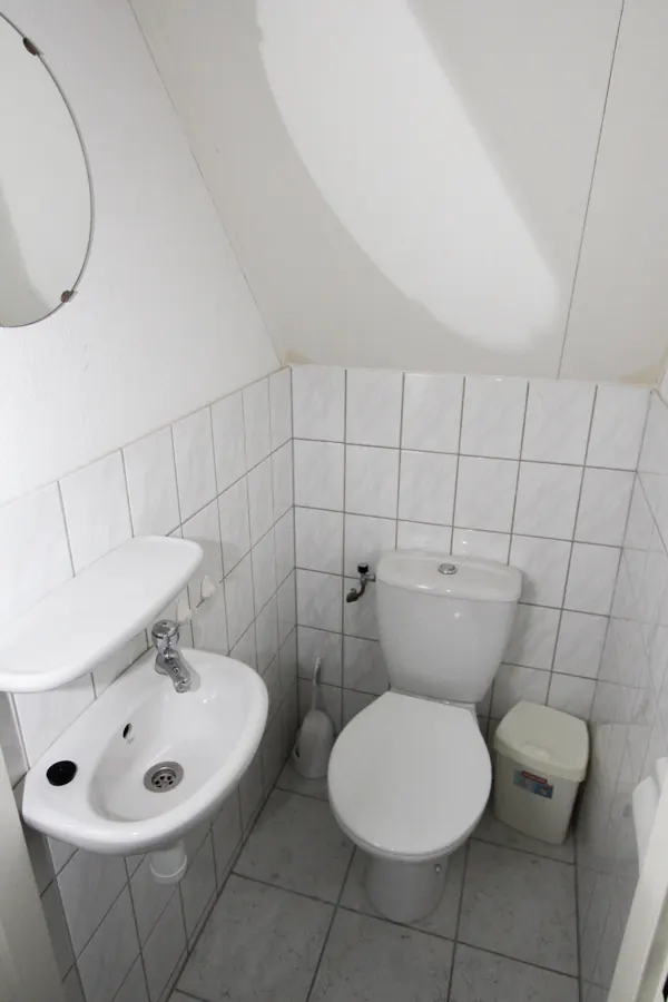 Separate Toilette im Obergeschoss